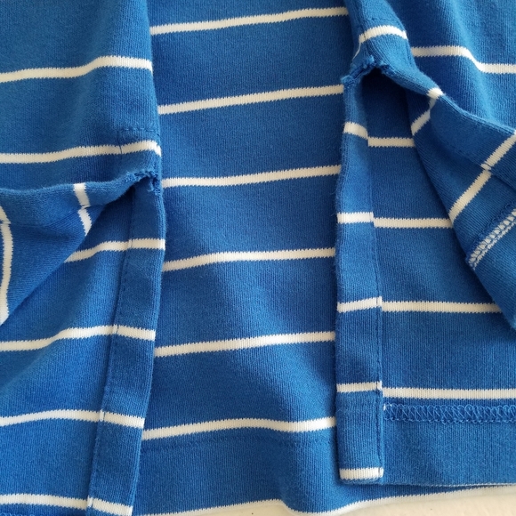 Polo Ralph Lauren Polo Shirt Blue White Stripes Size 1XB 1G Big Grand 100%cotton - Picture 8 of 8